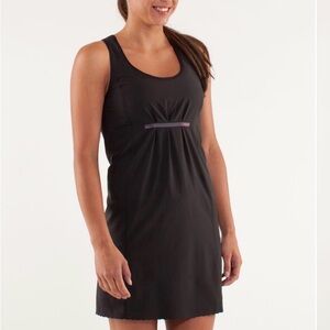 lululemon athletica Black Dress with Purple Accent